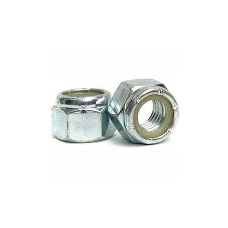 Titan Fasteners Nylon Insert Lock Nut, M8-1.00, Steel, Class 8.8, Zinc Plated BRC08F